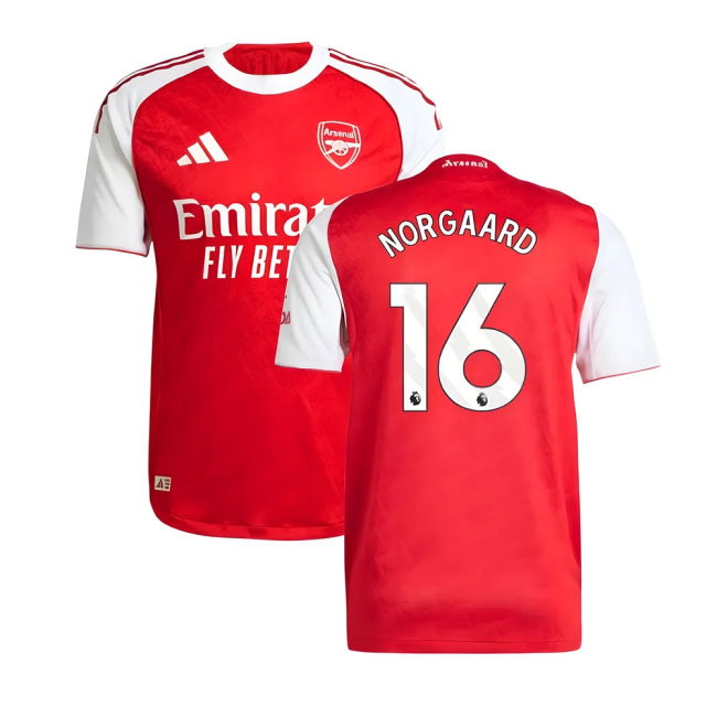 Top Tier Supporter Arsenal Arsenal Authentic Home Shirt Norgaard #...