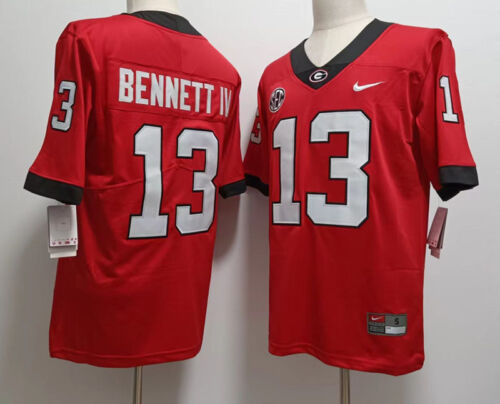 Men's UGA Bulldogs Red 2022 game jersey Stetson Bennett #13 premium