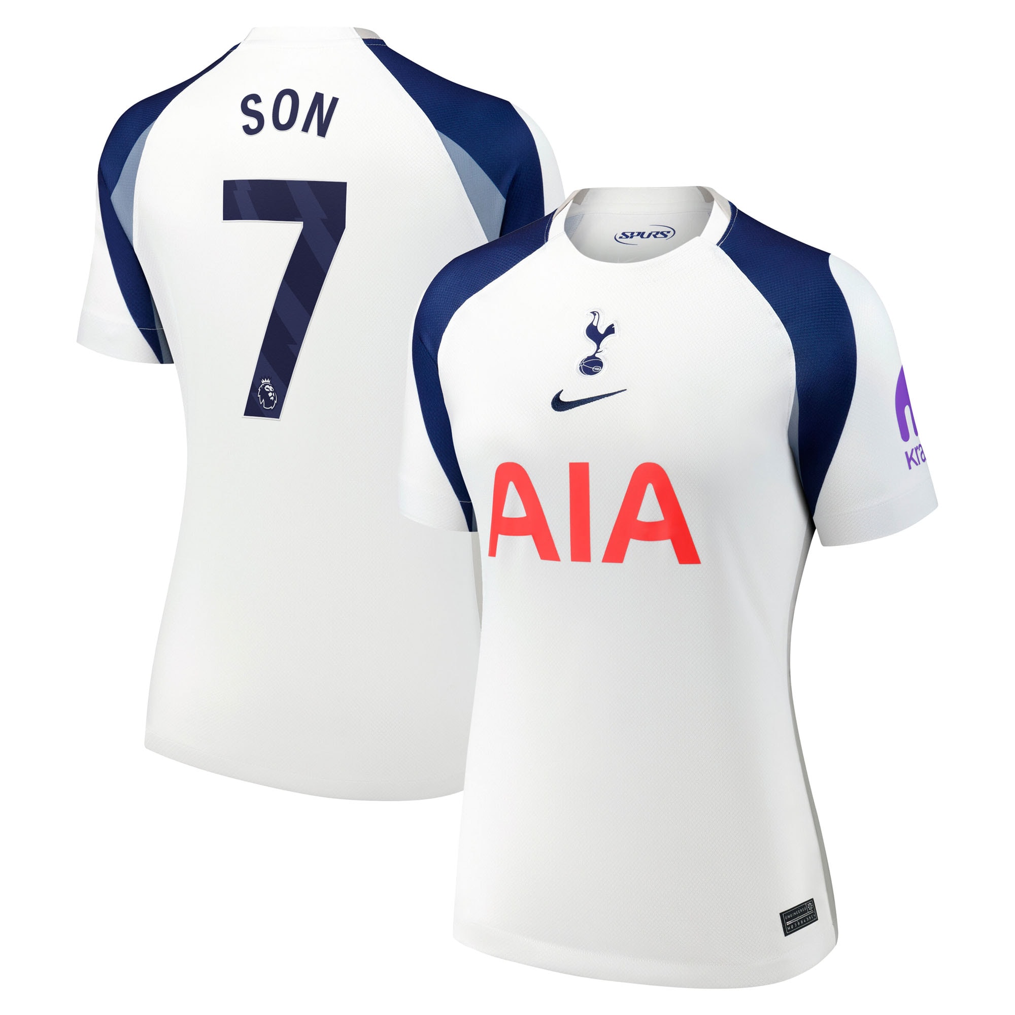 [SJH] Son Heung-Min Tottenham Hotspur Women's 2025/26 Home Replica Jersey - White