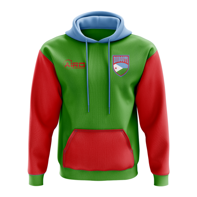 Premium-Quality Djibouti Concept Country Football Hoody (Green)