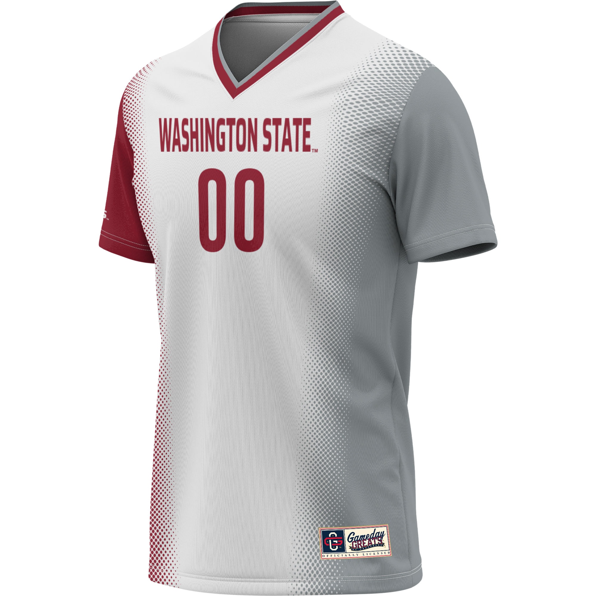 [ESK] Washington State Cougars GameDay Greats Unisex NIL Pick-A-Player Lightweight Women's Soccer Jersey - White