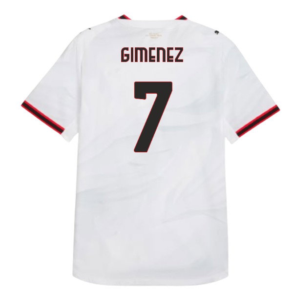 [DDJ] 2026 2027 AC Milan Shirt Away Authentic Apparel (Gimenez 7)