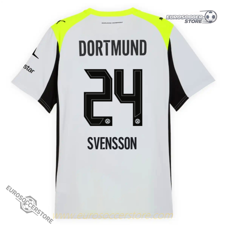 25-26 Season Borussia Dortmund Away SVENSSON 24 Football Jersey