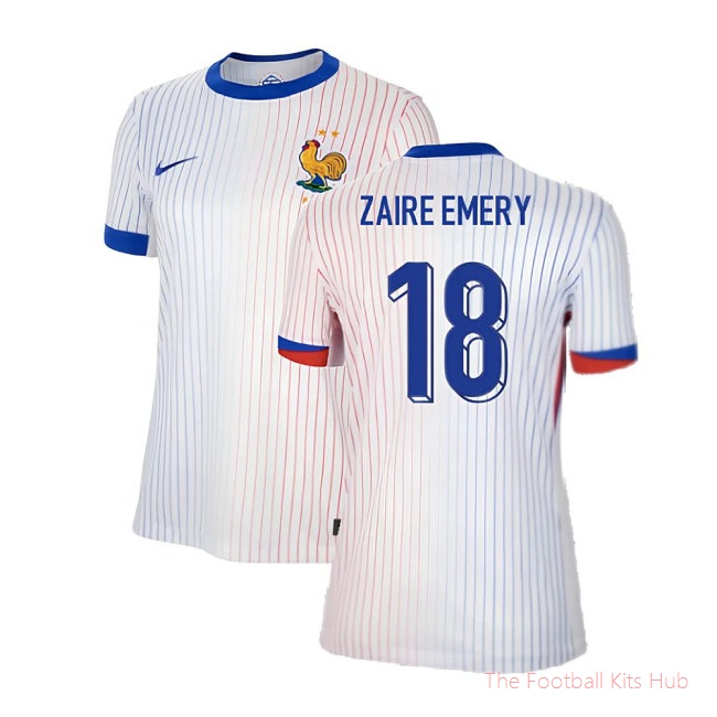 2024-2025 France Away Shirt (Womens) (Zaire Emery 18)