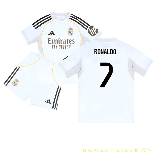 2025-2026 Real Madrid RM Elite Home Youth Kit (Ronaldo 7) -