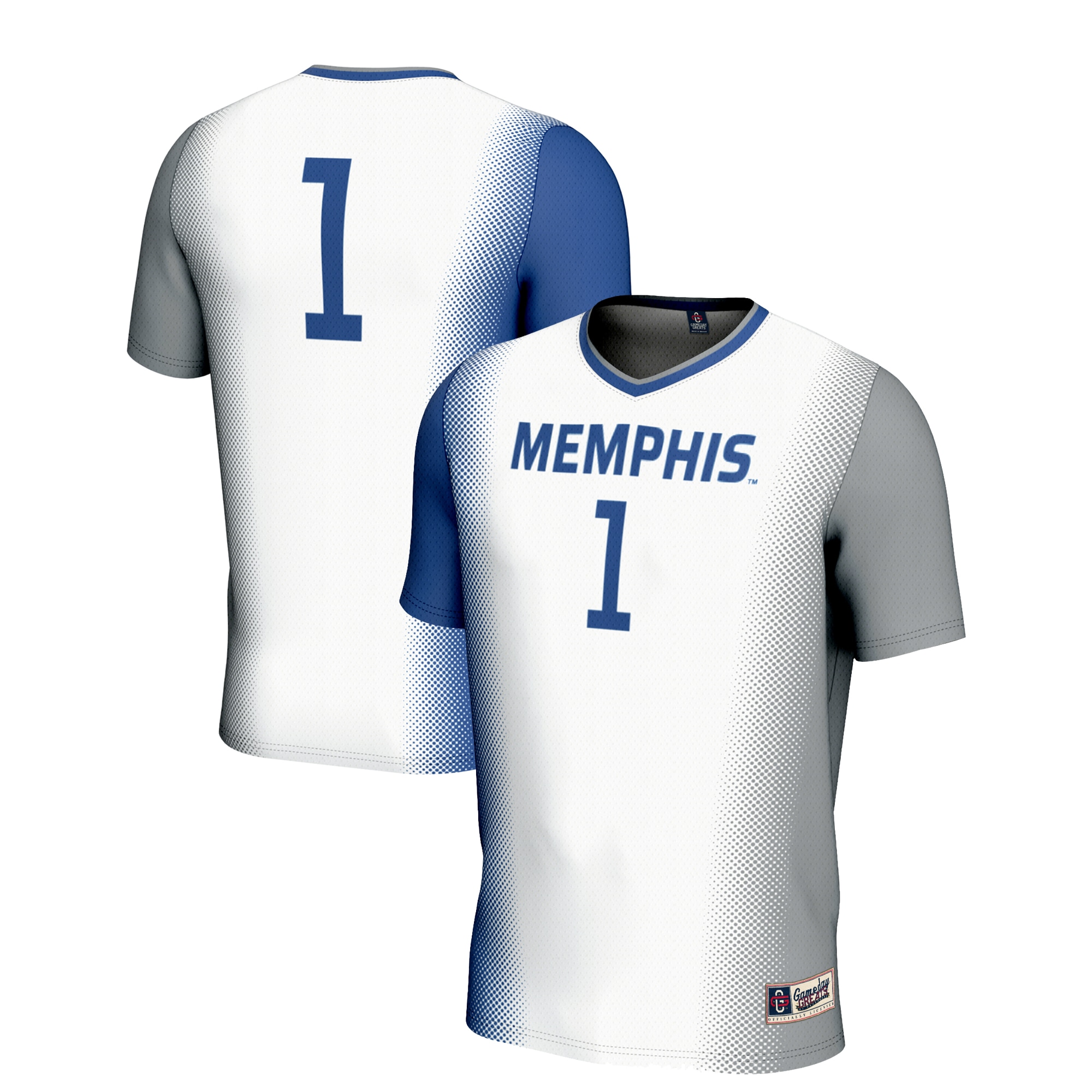 [LK] Memphis Tigers GameDay Greats Youth Lightweight Women's Soccer Jersey - White
