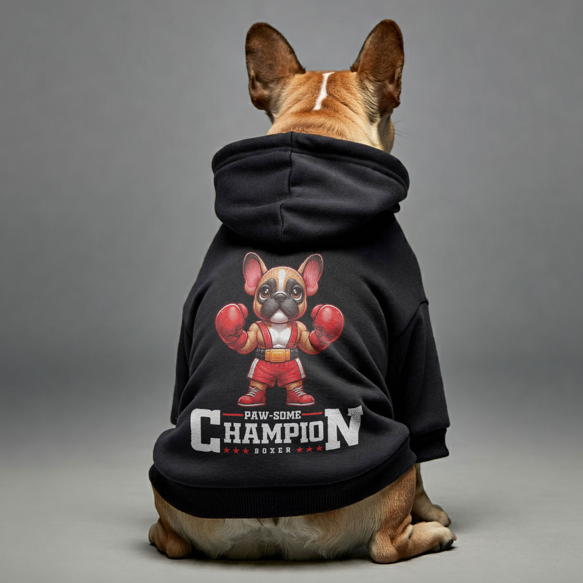 Street-Ready Pawsome Champion Boxer - Personalized French Bulldog Hoo...