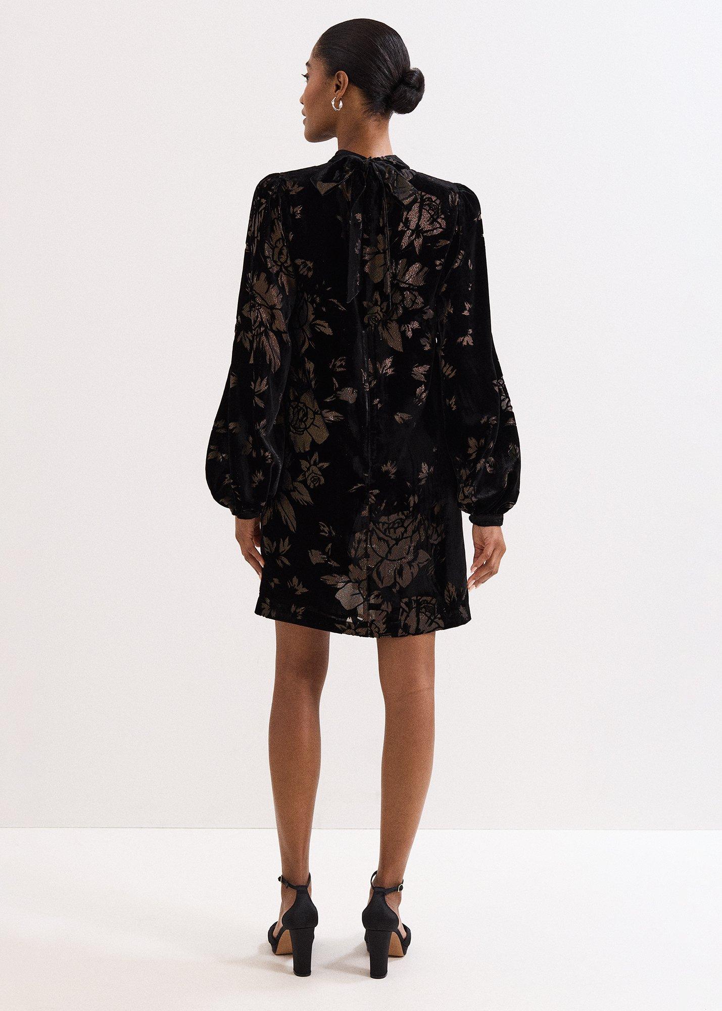 Petite Reanna Foil Shift Dress