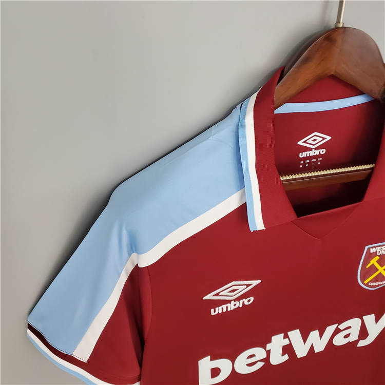Advanced Fabric West Ham United 21-22 Home Red Soccer Jersey Football