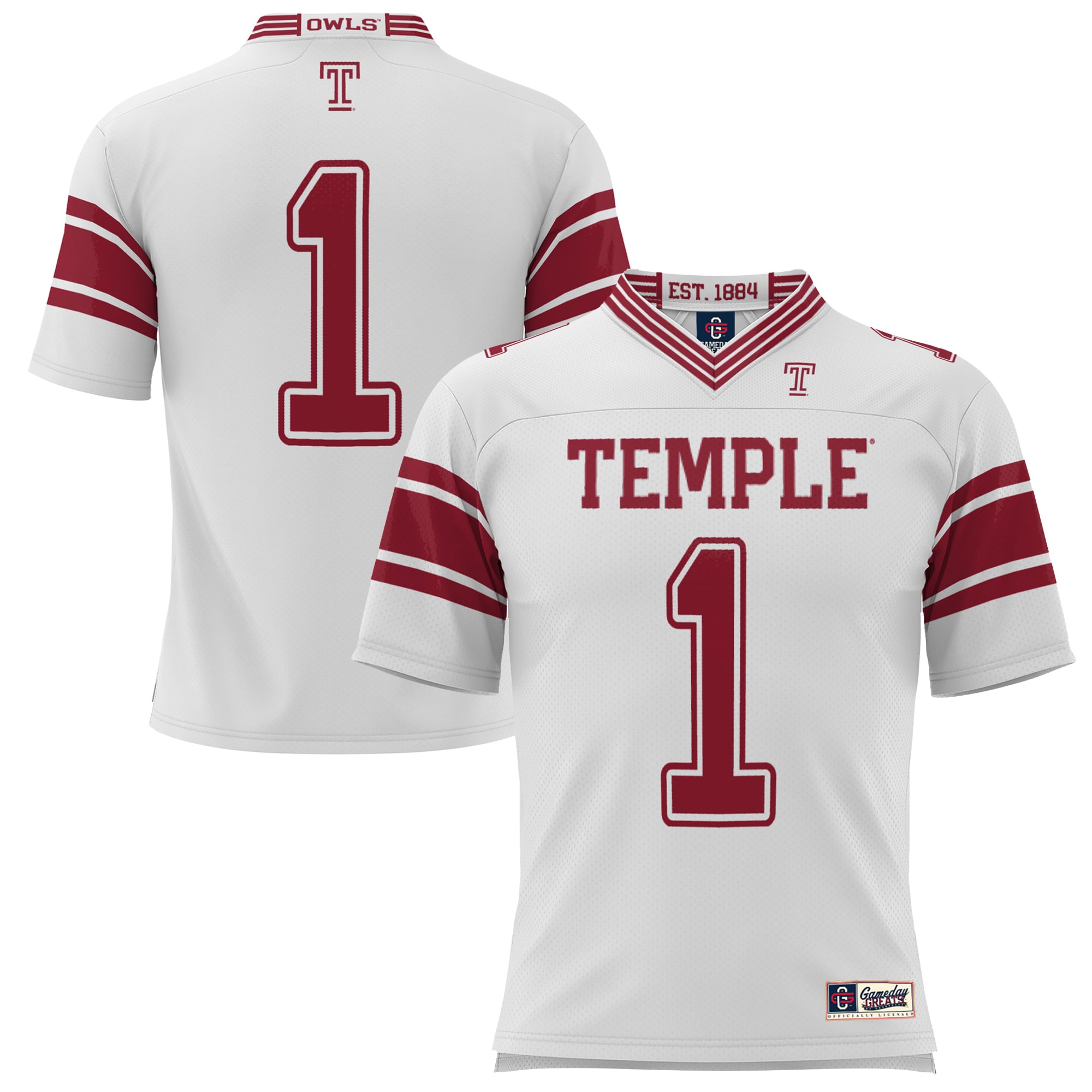 #1 Temple Owls GameDay Greats Endzone 2026/2027 Football Jersey - White