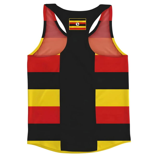 World-Class Uganda Flag Running Vest Limited-Edition Aero-Dynamic