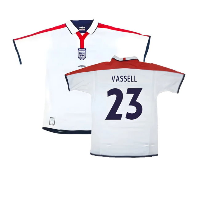 England 2003-05 Home Shirt ((Very Good) L) (Vassell 23)