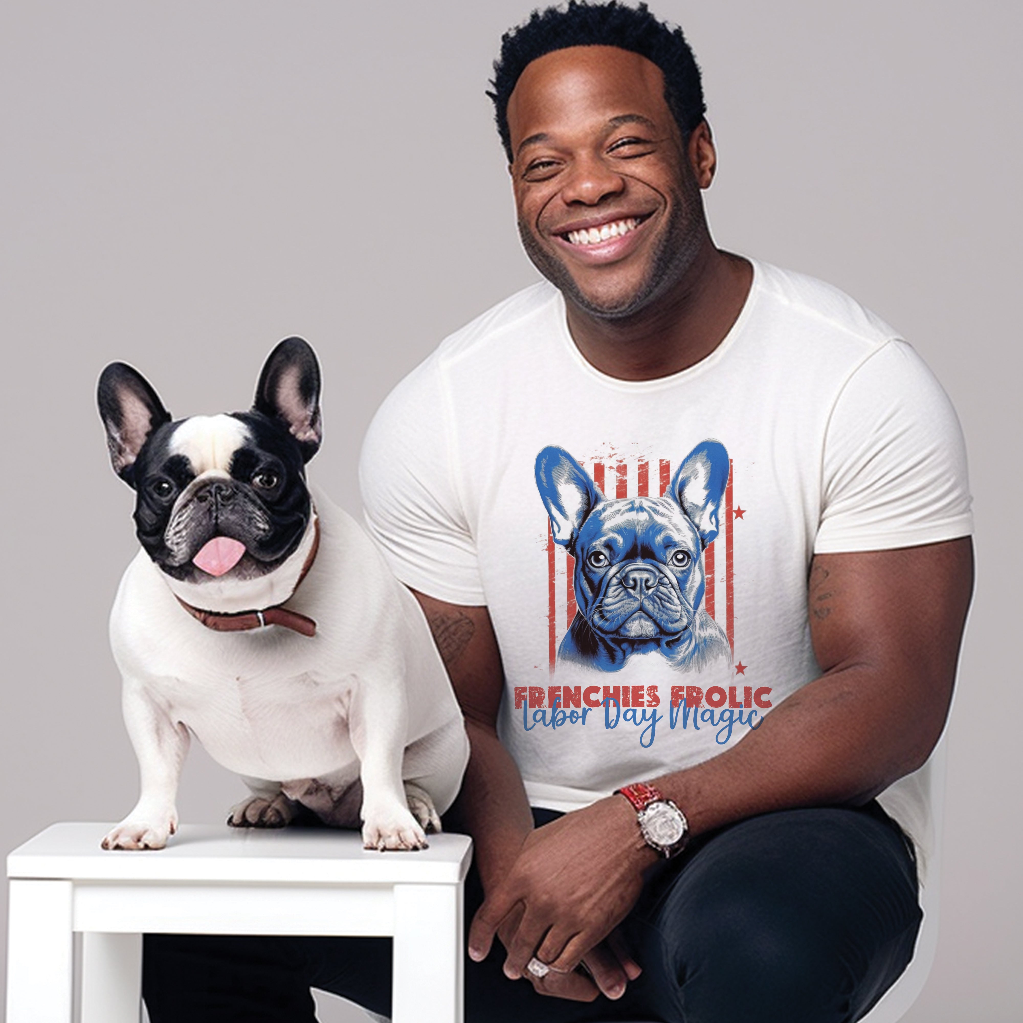 French Bulldog Radiant French Bulldog Labor Day Tee Unisex T Shirt Durable Dog Item