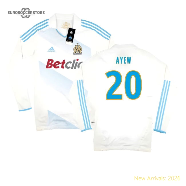 Performance Marseille 2011-12 Player Spec Long Sleeve Home Shirt ((Excellent) L) (Ayew