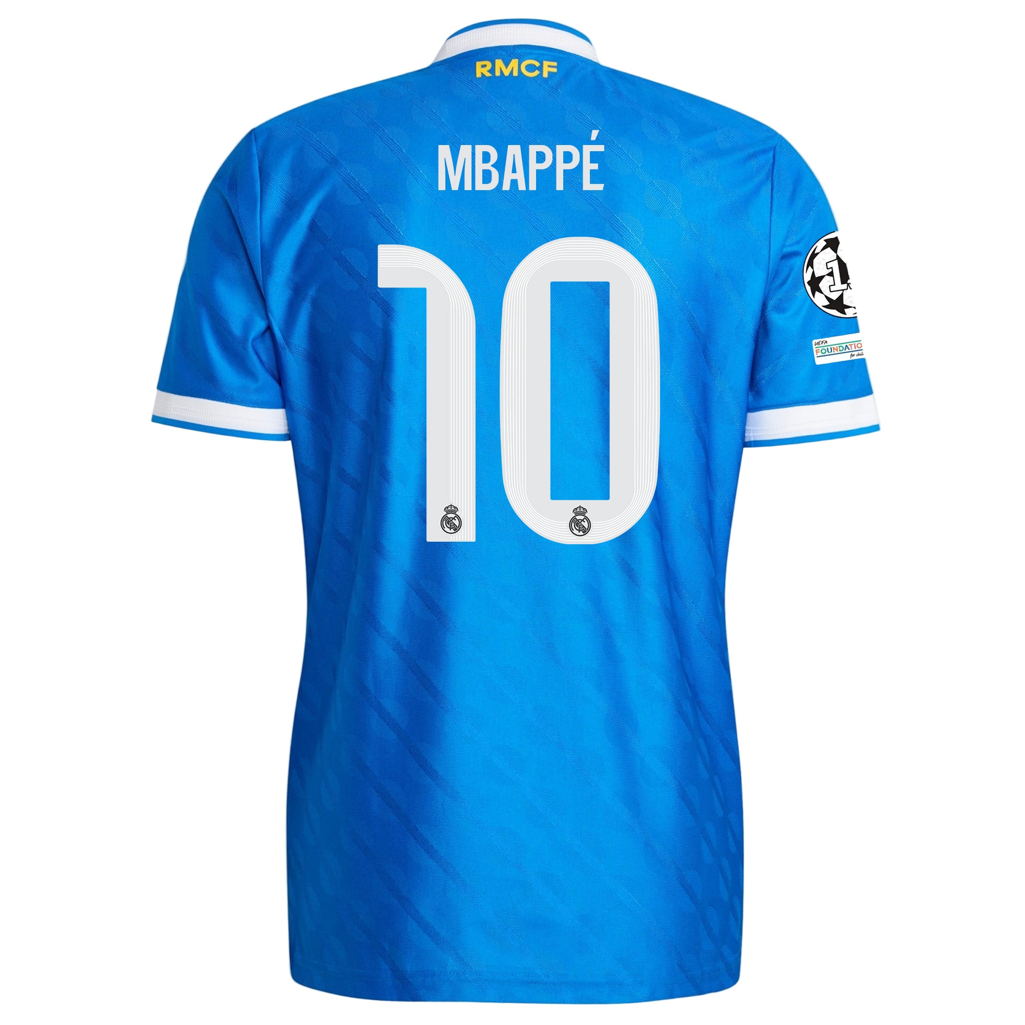 Buy Kylian Mbappe Real Madrid Authentic Third Soccer Jersey 25/26 Champions League Blue