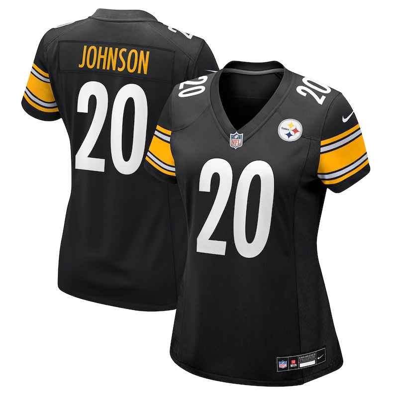 None Kaleb Johnson PIT Steelers Bold Official Jersey for NFL Fans