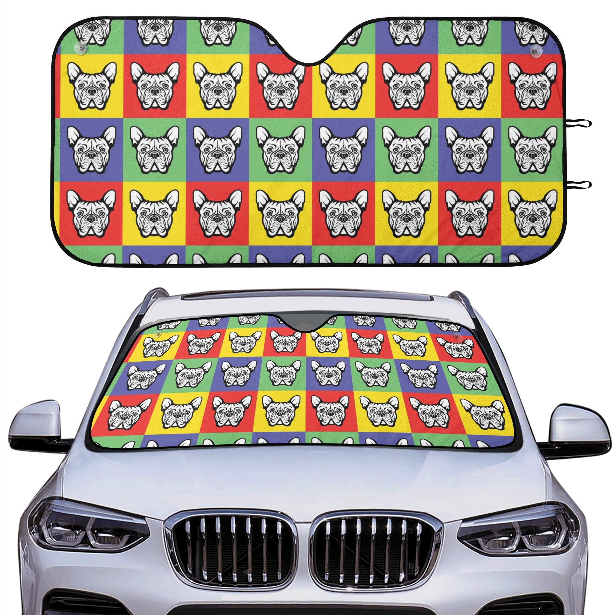 Comfortable Minimal-Aesthetic Oreo- Car Auto Sun Shade for Home Use