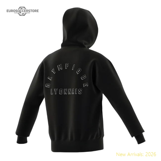 Authentic 2024-2025 Olympique Lyon Anthem Jacket (Black)