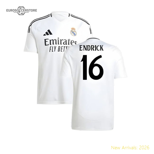 2024-2025 Madrid Real Madrid Home Kit Shirt (Endrick 16)