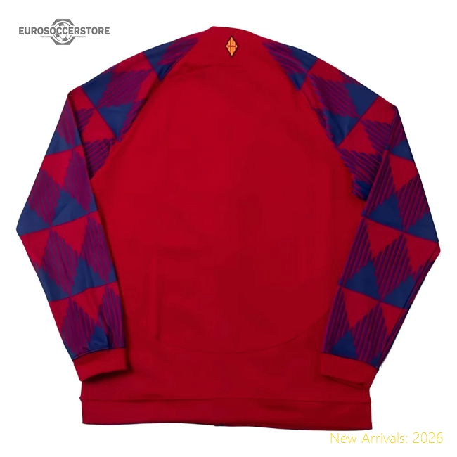 2023-2024 Fcb Academy Full Zip Knit Jacket (noble Red) - Supporter Edition