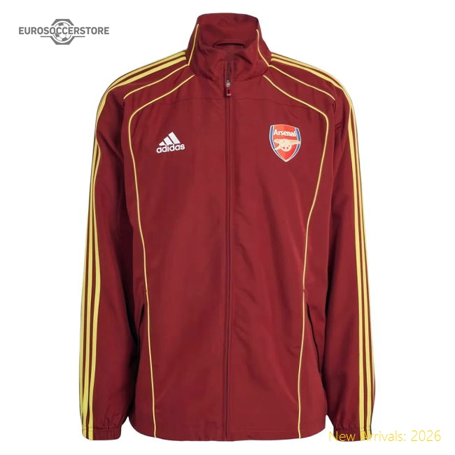 Premium 2025 Arsenal Ubp Track Top (noble Maroon) - Premium Quality