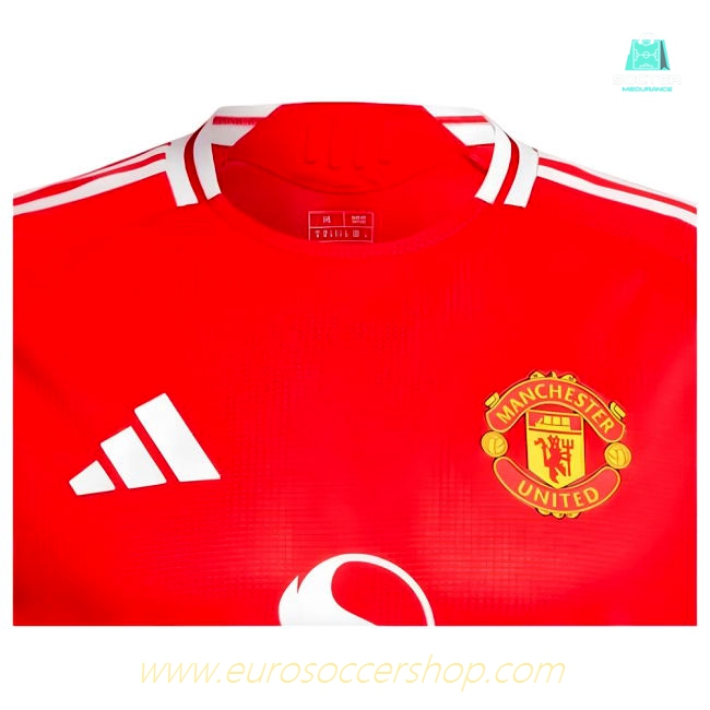 2024-2025 Man Utd Authentic Long Sleeve Home Shirt (Your Name)