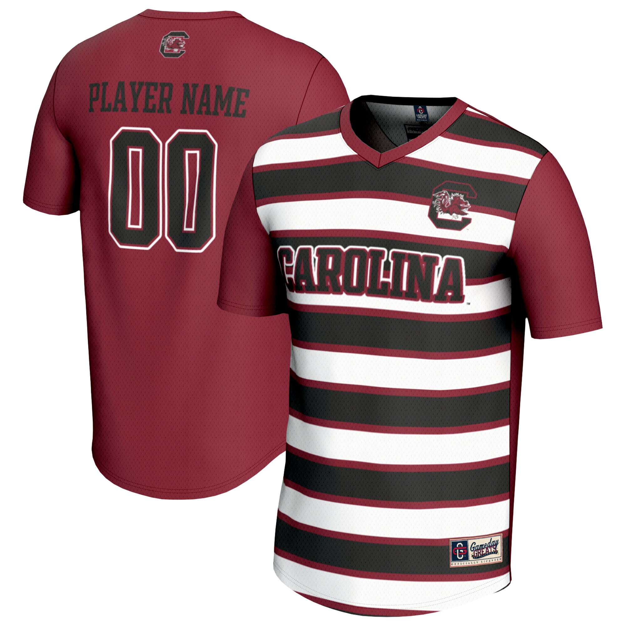 [LK] South Carolina Gamecocks GameDay Greats Unisex Collegiate Men's Soccer NIL Pick-A-Player Fashion Jersey - Garnet/Navy