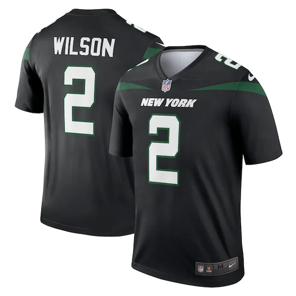 None Zach Wilson  Jersey - Black | NFL Player Jersey | NFL Football