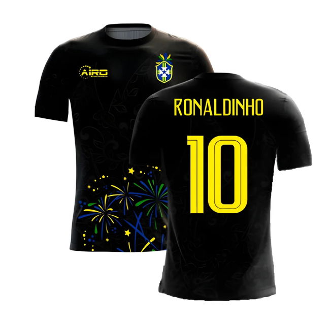 Championship 2025-2026 Brazil Third Concept Football Shirt (Ronaldinho