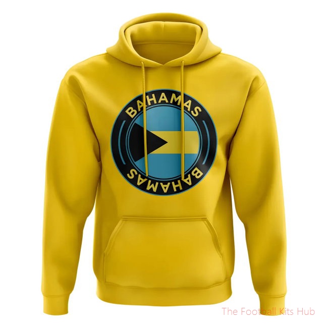 Men Bahamas Football Badge Hoodie (Yellow)