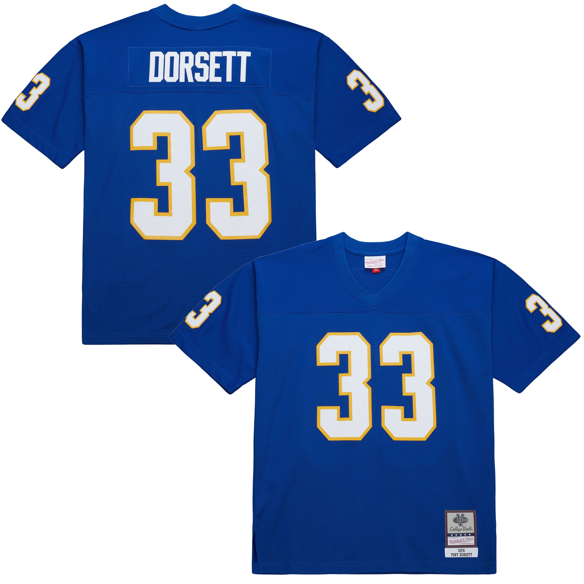 [NJP] Tony Dorsett Pitt Panthers 1976 College Vault Legacy Jersey - Royal