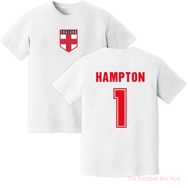 Men Hampton England Training Jersey (White) UEFA Euro