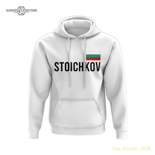 Hristo Stoichkov Bulgaria Name Hoody (White)