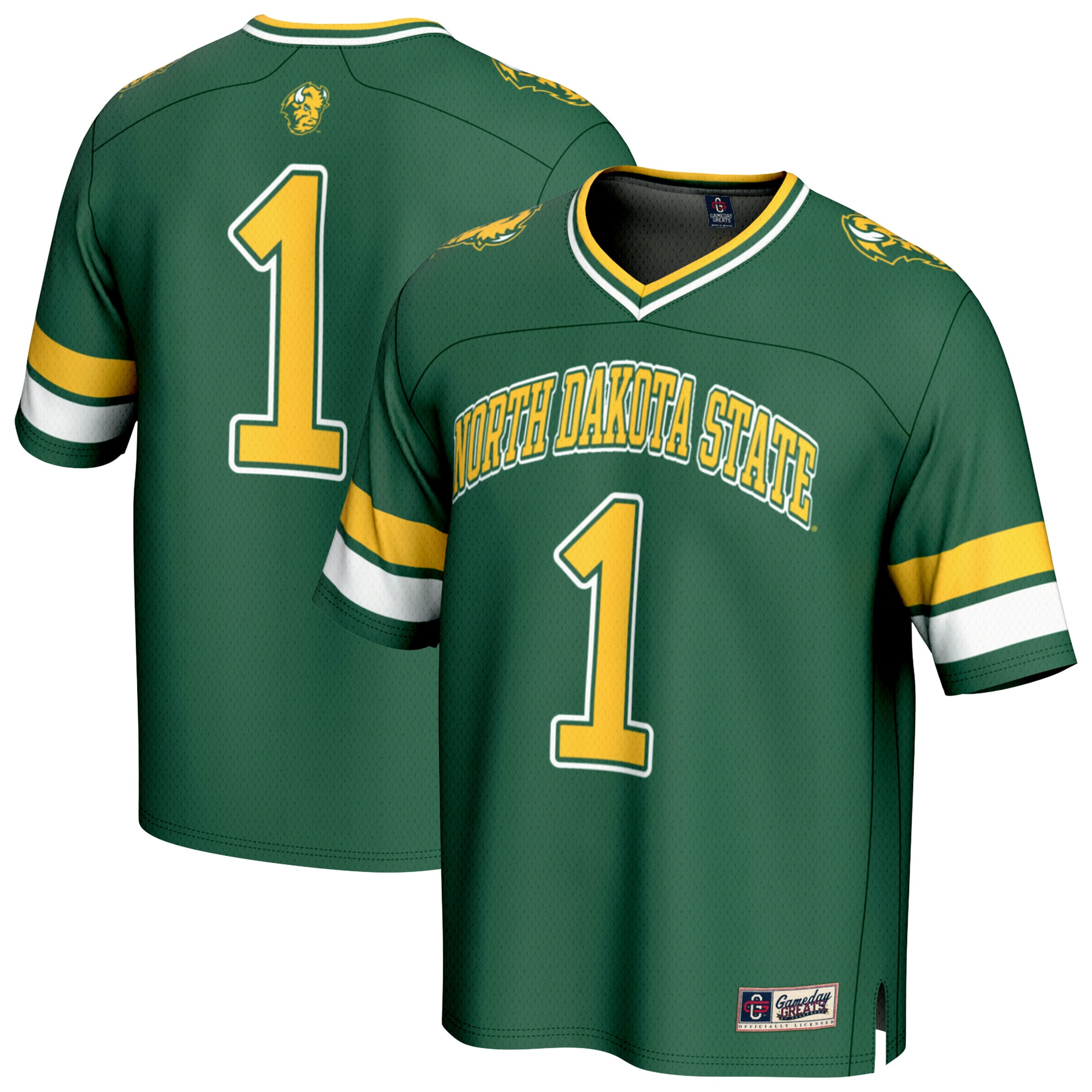 #1 NDSU Bison GameDay Greats Lightweight Collegiate Football Fashion 2026 Season Football Jersey - Green