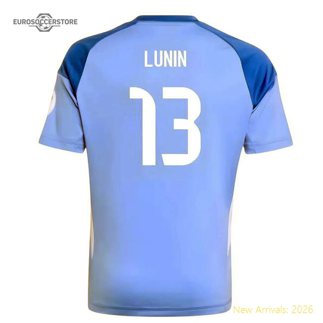 2025-2026 Real Madrid Home Youth Goalkeeper Kit (lunin 13)