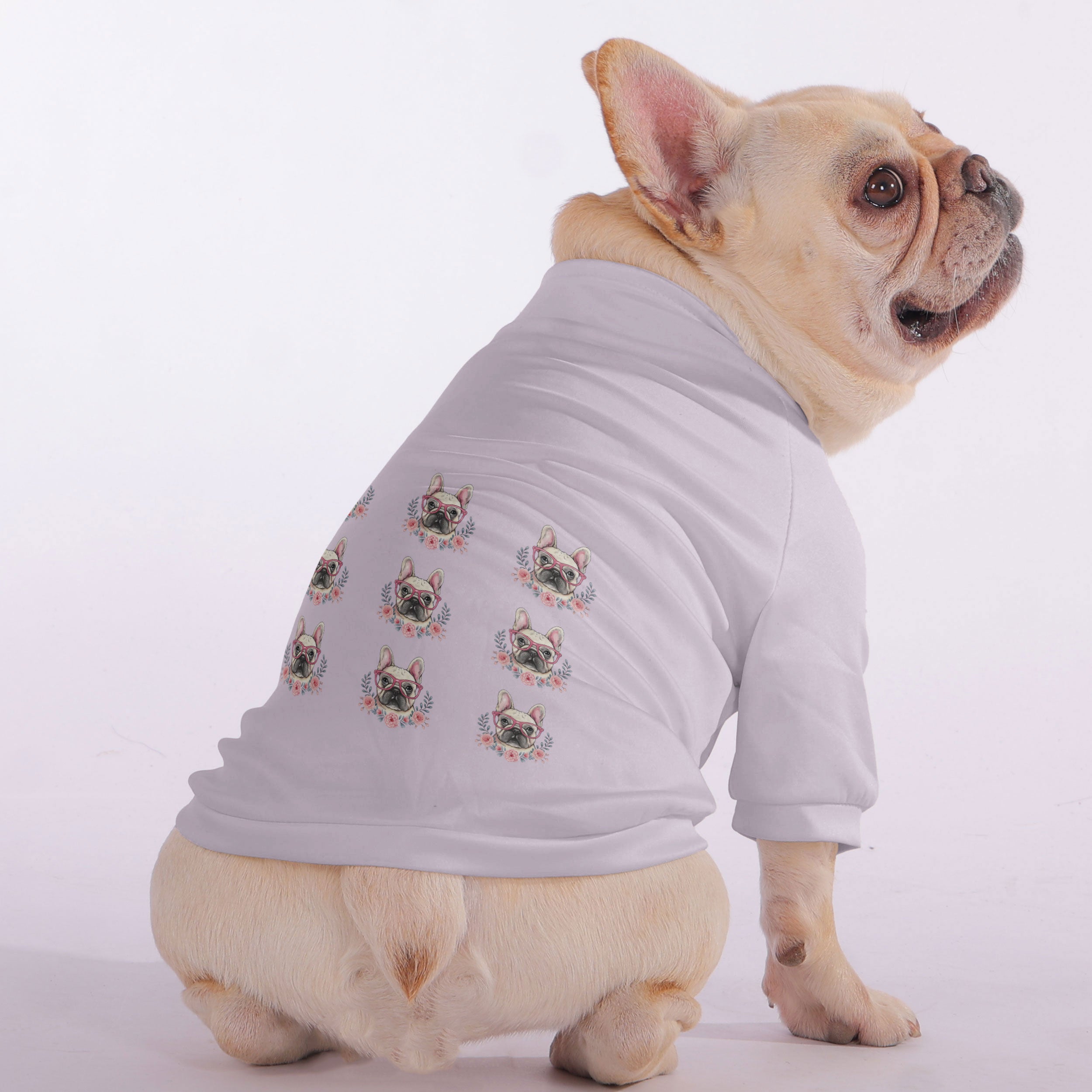French Bulldog Salsi Snuggly Zip Up Sweatshirt For French Bulldogs Durable Dog Item