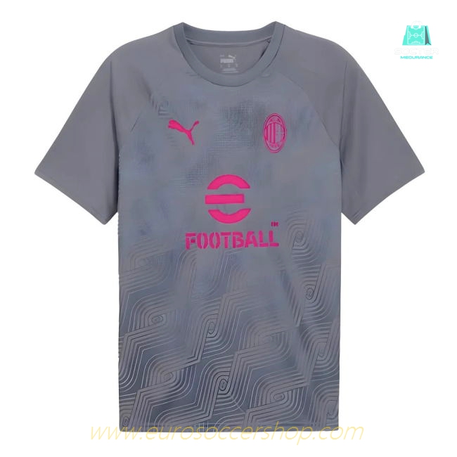 2023-2024 AC Milan Prematch SS Jersey (Gray Tile)