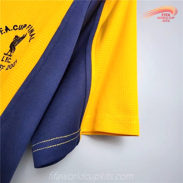 Liverpool 00-01 Away Yellow Football Kit