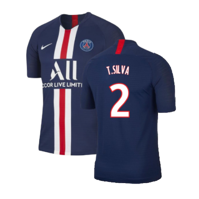 Fan-Favorite Psg 2019-20 Home Nike Vaporknit Shirt ((Mint) S) (T.Silva