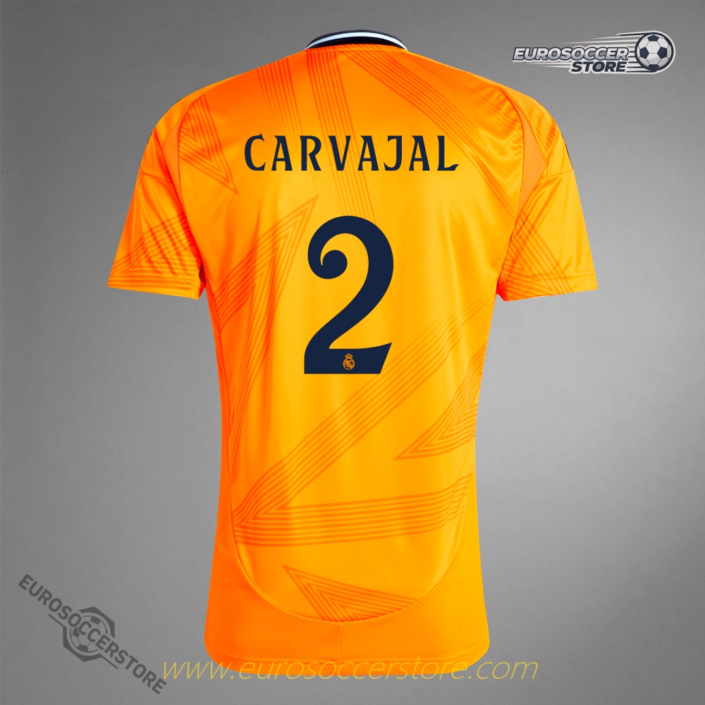 Real Madrid 24-25 Away Jersey with CARVAJAL 2 Printing