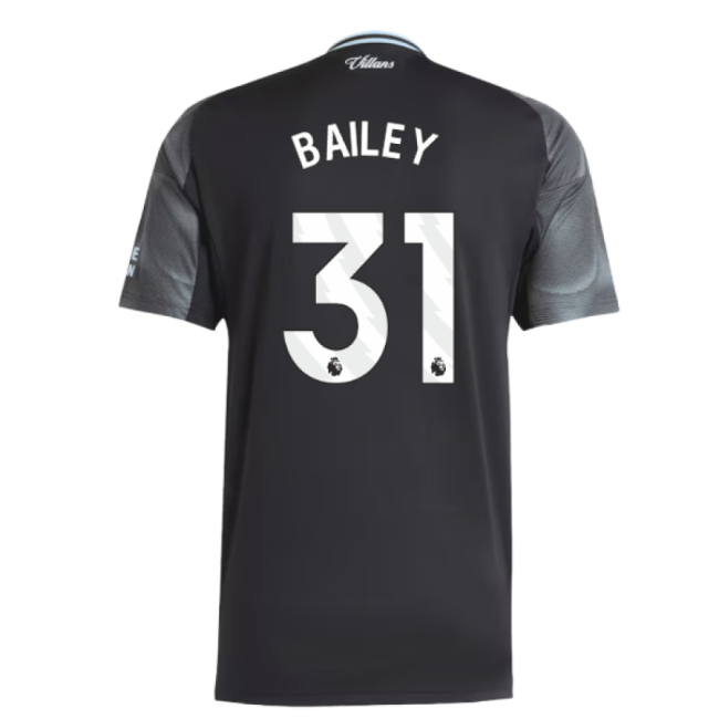 2025-20 Aston Villa Away Soccer Shirt Bailey #31 L S