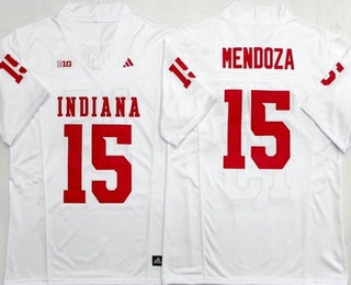 stitched Men's None Fernando Mendoza #15 White 2024 Football Jersey