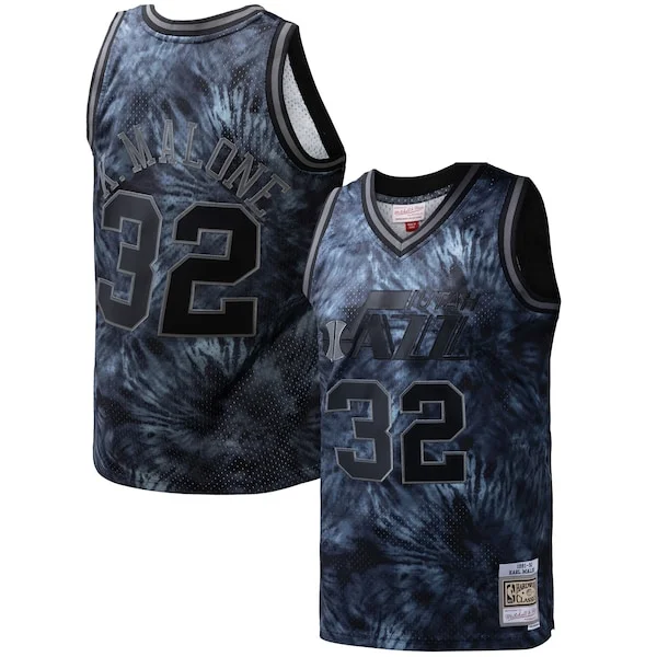 Karl Malone UTA Swingman Jersey - premium classic - Black basketball