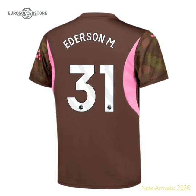 Gentle Kids Man City Ederson M. Jersey 2024-2025 Lightweight