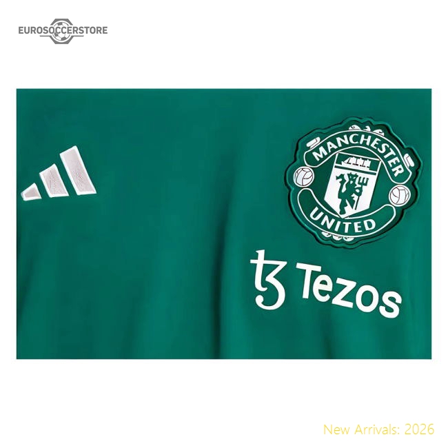 Authentic High-Quality 2023-2024 Man Utd Training Tee Green