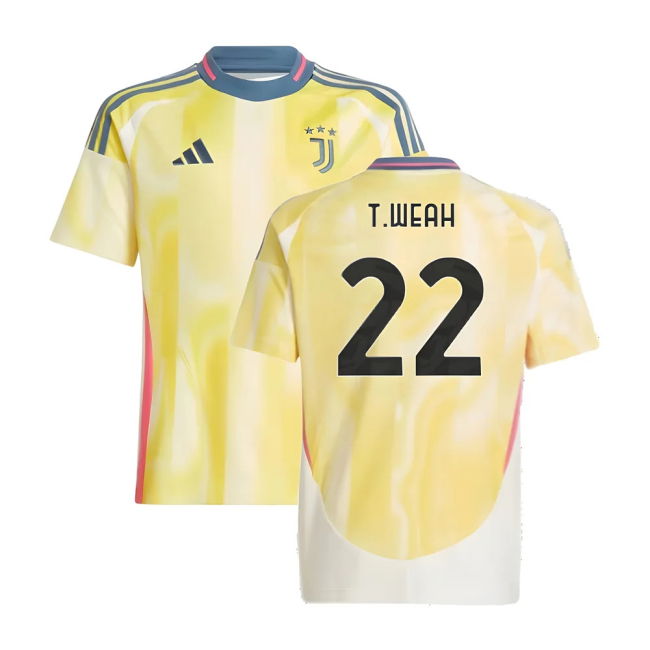 Juve Juventus Away Shirt Kids T Weah #22 High Performance Loyal La...