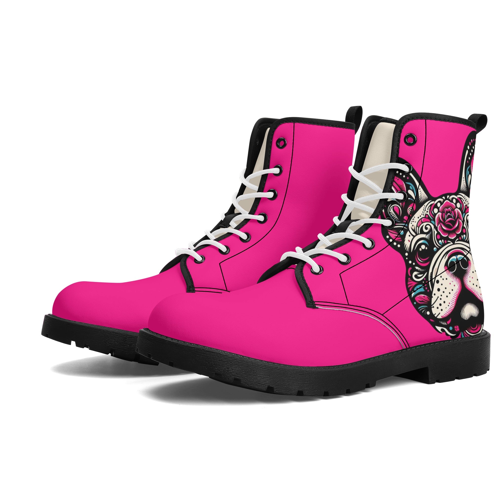 French Bulldog Lola Leather Boots Essential Dog Supply