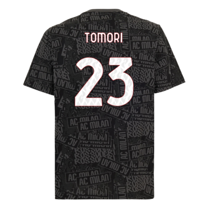 Premium Tee Ac Milan Tomori Jersey Anti-odor Flexible Comfortable