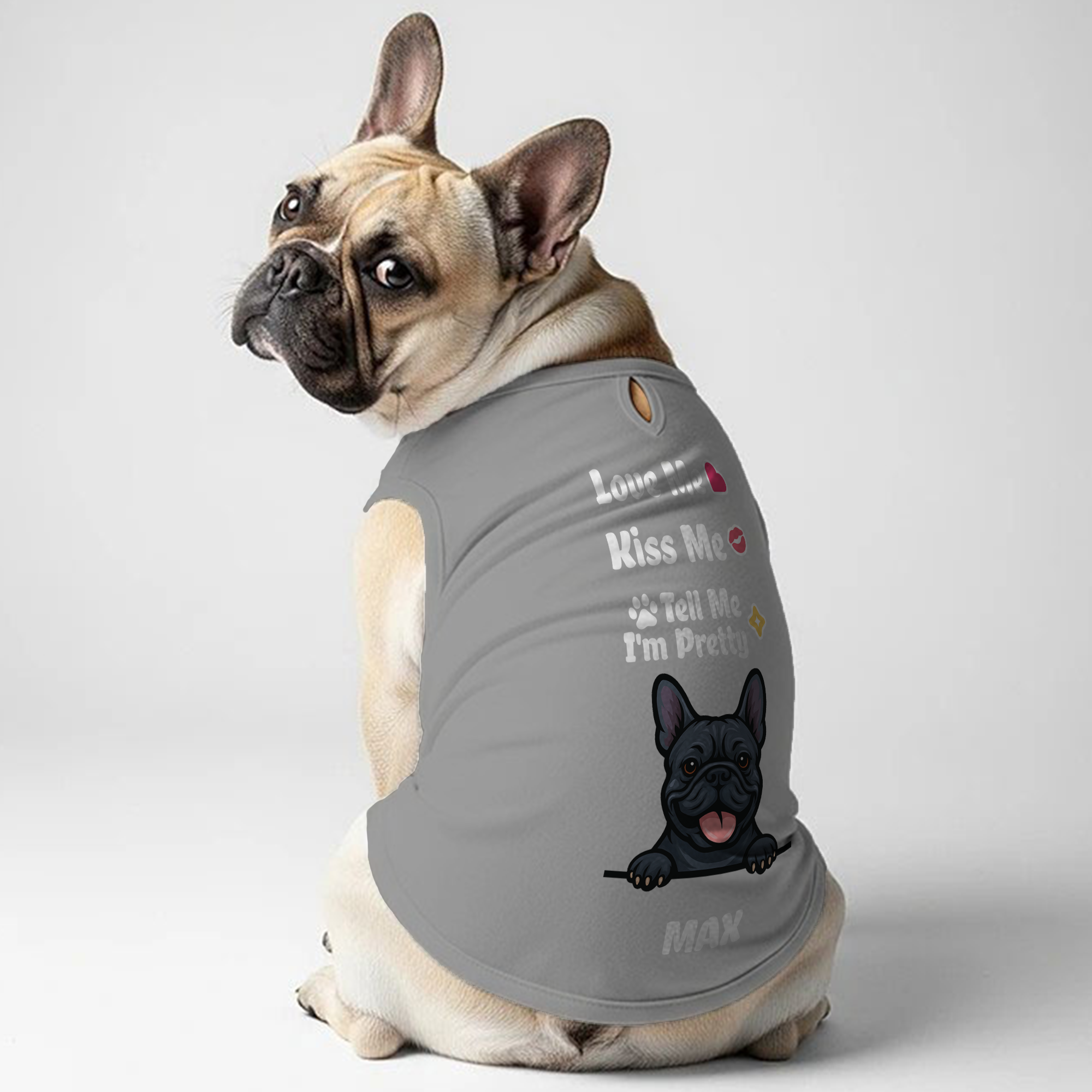 French Bulldog Love Me Personalized Frenchie Shirt | Custom Dog T