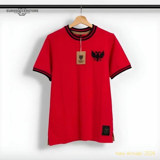 Albania Shqiponje Home Retro Football Kit Fan Style Jersey